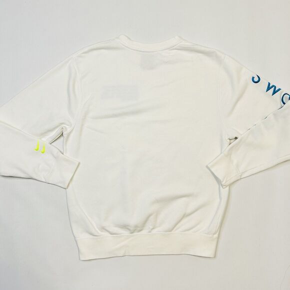 Nike NSW Swoosh SBB Crew Neck Shirt Mens Small White Blue Double Check - Picture 7 of 7